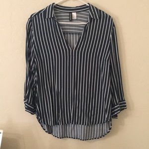 H&M Striped Blouse